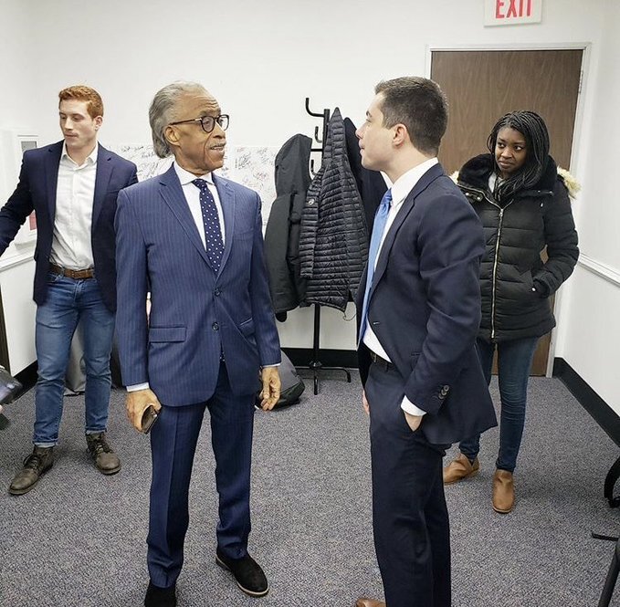  Back stage of Morning Joe, Jan 15, 2020. Posted by Rev Al Sharpton. 