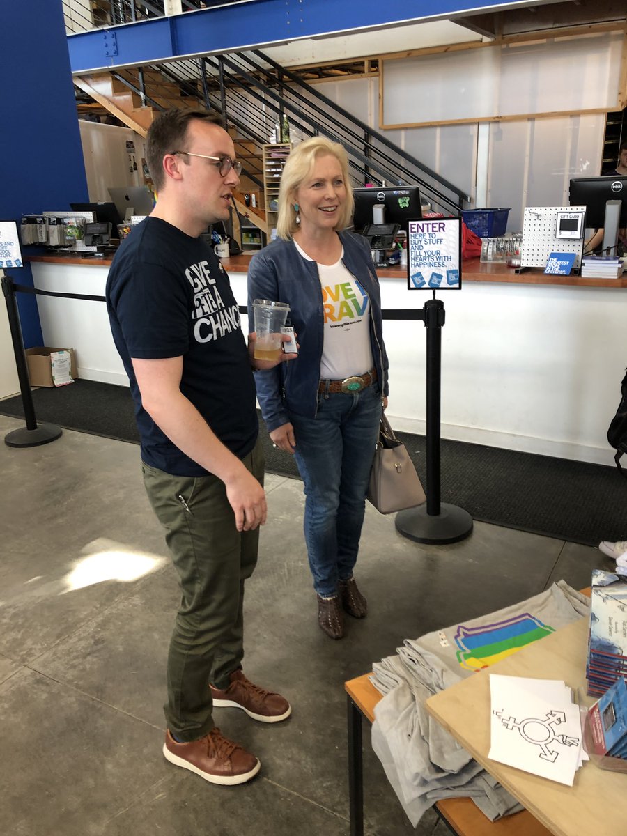  Shopping for Pride stuff with Kirsten Gillibrand 