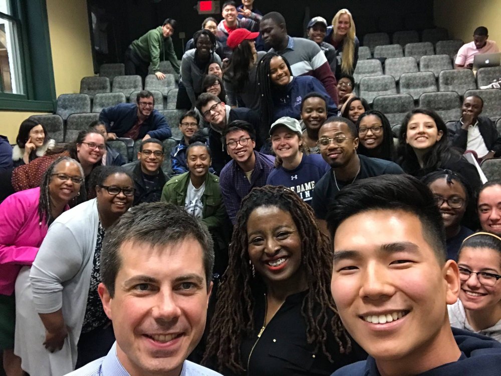 Pete with Notre Dame Diversity Panel