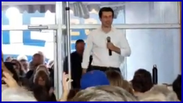VIDEO: Pete gets a warm reception in Iowa City, a quite rural area. Links to Twitter.