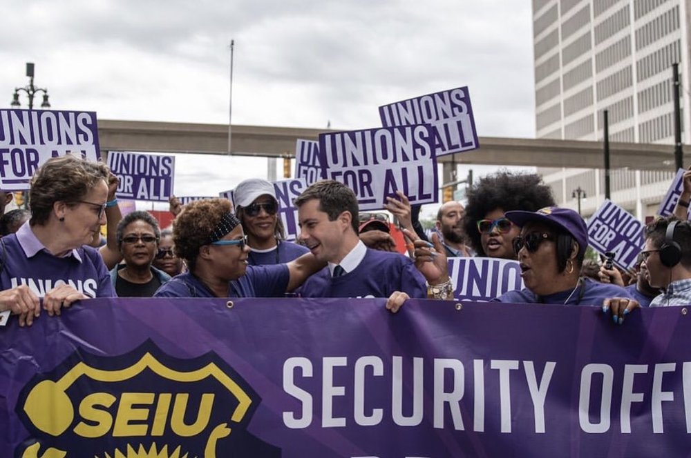  Marching with the SEIU union in Detroit on 7/30/2019 