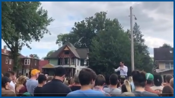 SHORT VIDEO: Pete talks to the crowd in Iowa City about how to win