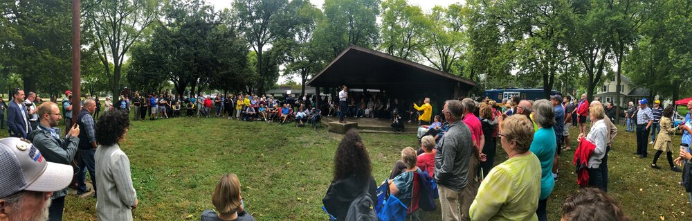 Posted by @ryanarndorfer with comment: “This is what American politics looks like during  #IACaucus  season!  @PeteButtigieg  in small town Iowa answering questions and listening to the people.”